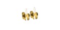 Handmade bronze gold plated earrings.