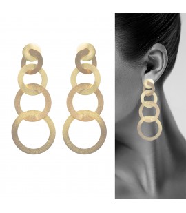 Goldplaited earrings