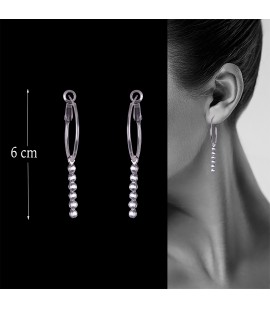 Elegant silver plated earrings