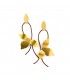 Drop gold plated earrings
