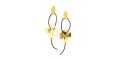Drop gold plated earrings