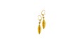 Drop gold plated earrings.